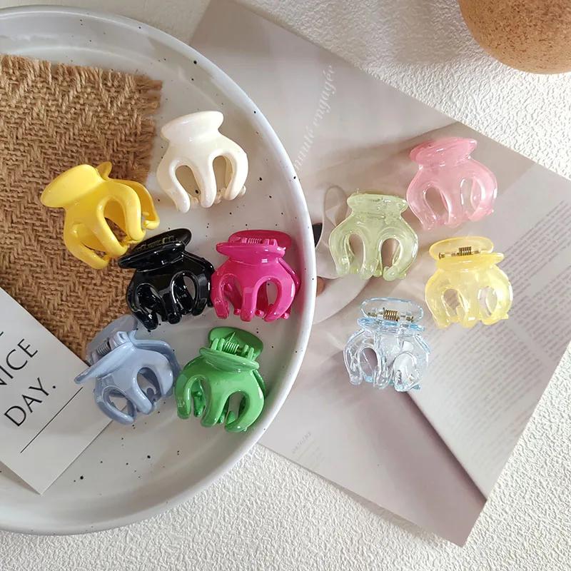 2 Stück Koreanisch Niedlich Süßigkeiten Bunt Haarnadel Haarspangen Klemmen Griffe für Mädchen Frauen Kinder Kind Haar Party Accessoires Krabbe Stirnband