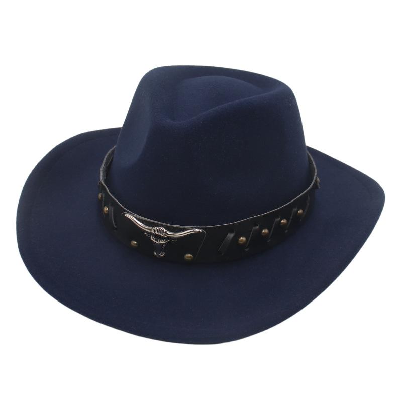 Bullhead Top Hat, Hiking Tibetan Felt Hat, Upturned Edge Curved Brim, Men'S And Women'S Sunshade And Windproof Hat