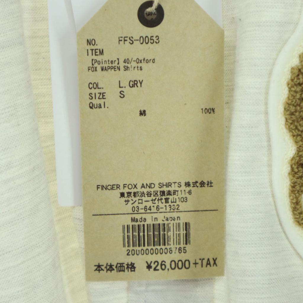 unused FINGER FOX AND SHIRTS made in Japan Wappen Long sleeve Button down shirt Men's Used