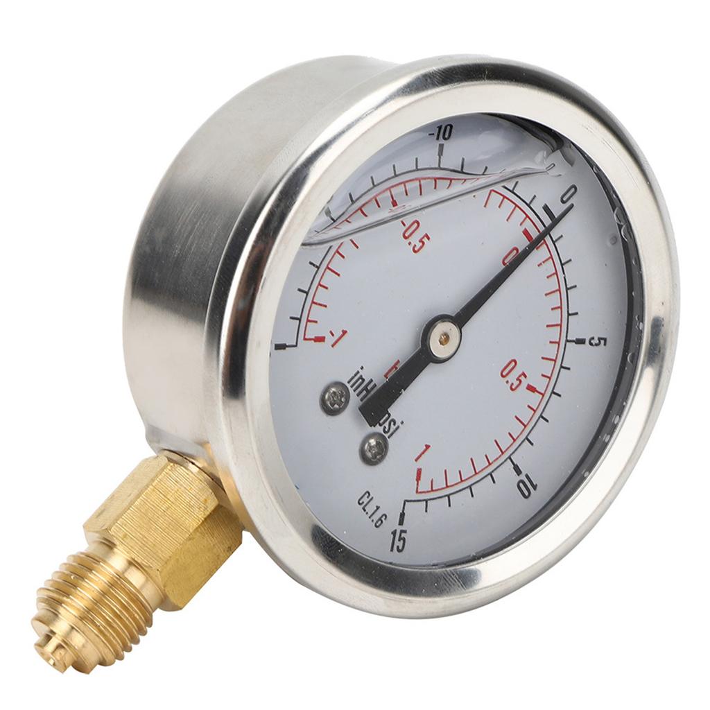 TSPGGZ60Z41bar 1 4BSP Y60 Axial Oil Filled Vacuum Pressure Gauge Pressure Measurement Tool