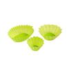 Silicone Side Dish Cups, Lettuce-shaped, Pack of 3
