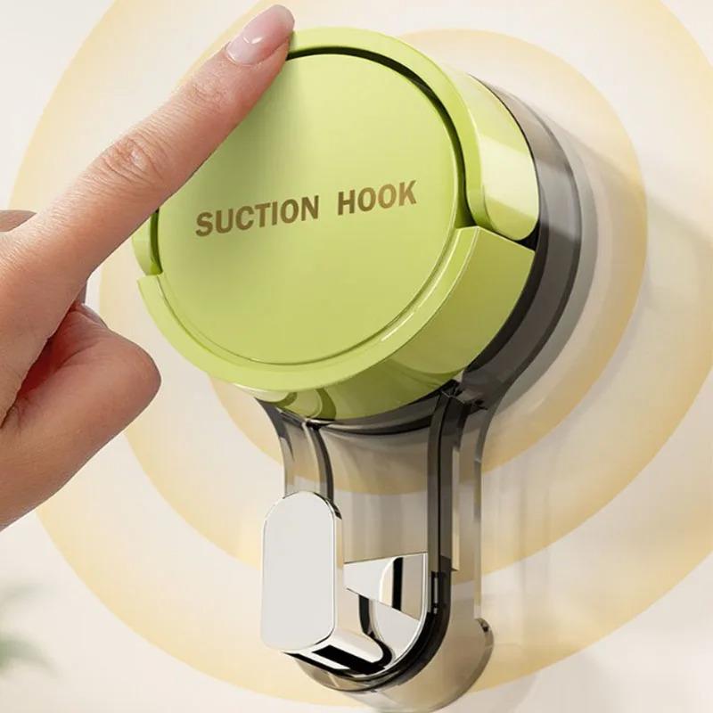 Starke Vakuumsaugnäpfe Spurloser Kleber ohne Bohren für Zuhause Badezimmer Küche Türrückseite Toilettenbereich - 4er-Set