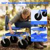 Gardening Work Seat Rolling Seat Height Adjustable Garden with Wheels Heavy Duty Tool Cart Storage Tray for Seniors Yard Patio Work 330