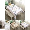 Peva Waterproof Tablecloth With Simple Plaid Design Oil-proof And Anti-fouling**