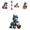 Adorable Acrylic Horse Christmas Tree Decoration For Natal Family Festivities