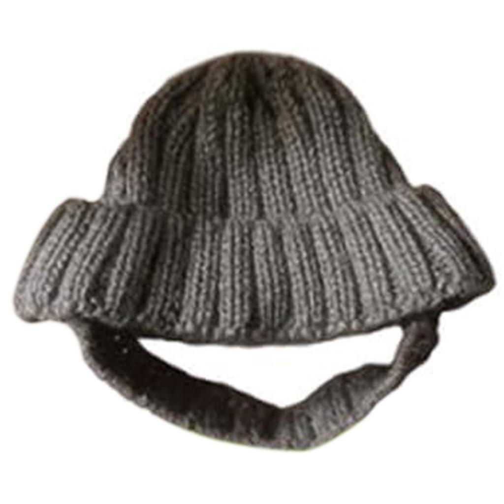 Knit Dog Beanie With Ear Flaps Small Dogs Warm Windproof Dog Beanie Pet Headwear Cozy Frenchie Ear Warmer Hat Outdoor Activities