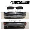 Bil Bakre Tåkelys Lampe Deksel ABS Lampe Dekorasjon For Jeep Grand Cherokee For Jeep Compass For Dodge Journey Bil Eksteriør Tilbehør, Røkt Svart