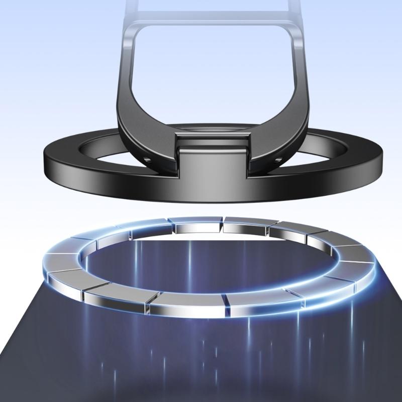 multifunction Magnetic Phone Stand Double Magnetic Designs Phone Stand for Secure Hold Adjustable Angles Stand for Car/Gym Use