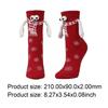 1 Pair Hand in Hand Christmas Stockings Funny Xmas Sock Magnetic Holding Hands Socks for Women & Men Teens Couples Friends