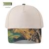 Pure Cotton Patchwork Five-Panel Baseball Cap with Custom Logo Embroidery