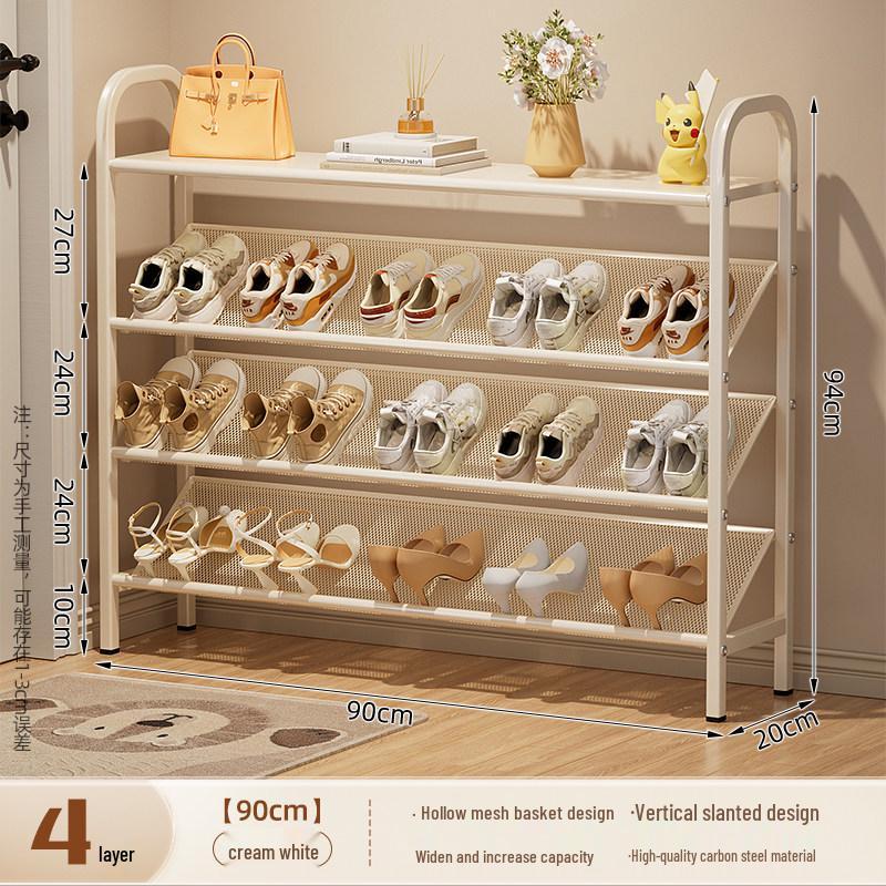 Compact Multi-Tier Shoe Rack for Entryways, Space-Saving Shoe Cabinet for Dorms and Small Rooms