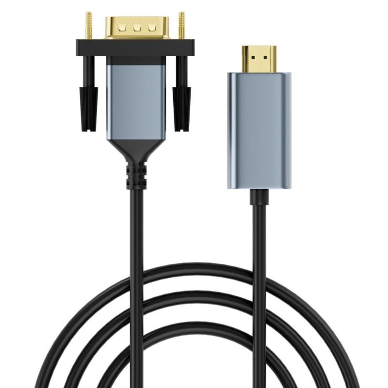 

HDMIs to VGA Cable 2Meters Clear Signal Transmission Compatible for Laptops Desktops Gaming Devices Plugs and Play 1