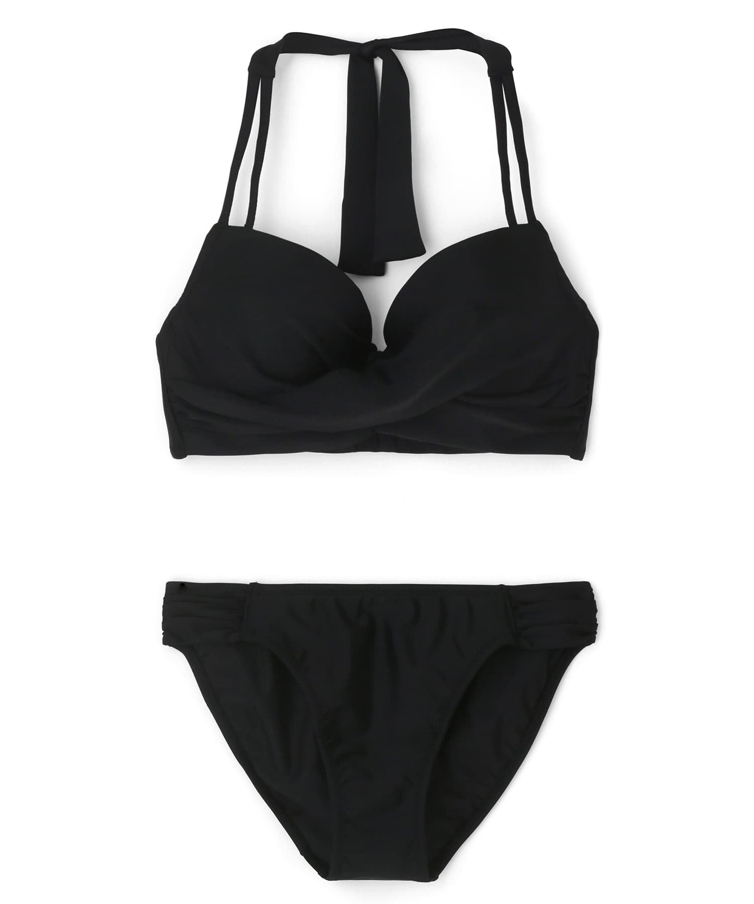 

Swimwear Bikini lightweight and comfortable to Wire black [Sanai Paradise] set, wear, [Easy-to-wear swimsuit] bikini, 55-53-4-1658, women s, чорний