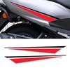 2pcs Motorcycle Side Fuel Tank Color Blocked Striped Waterproof Sticker Body Fender Vinyl Decoration Decal Auto Accessories