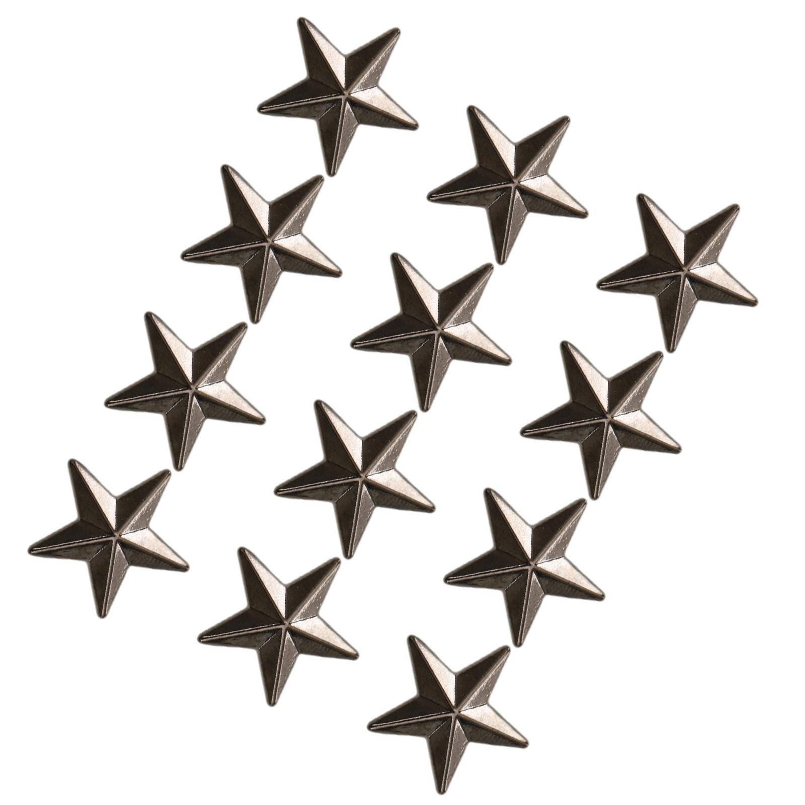 

12pcs Gold Tone Star Collar Pin Pentagram Collar Pin Anchor Star Planet Pin for Party and Business Attires 2