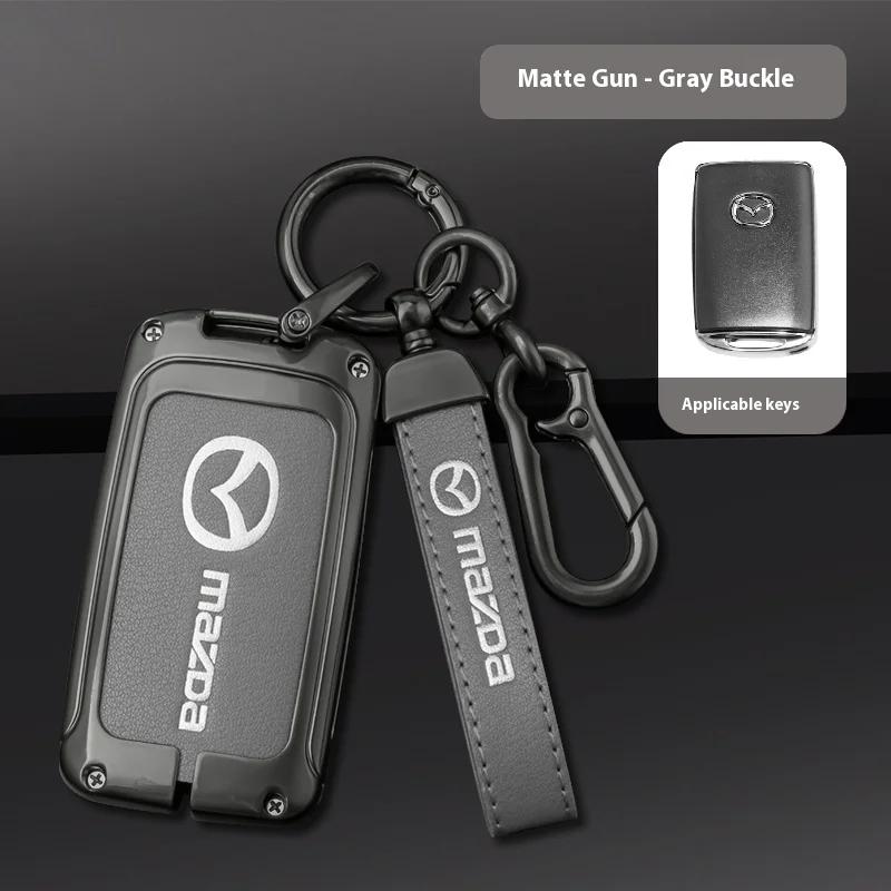 2025 Hot For Mazda Axela Atenza 3 2 6 CX3 CX5 CX30 CX8 CX9 MX5 RX7 RX8 SKYACTIV Zinc Alloy Car Key Holder Remote Protector Car K