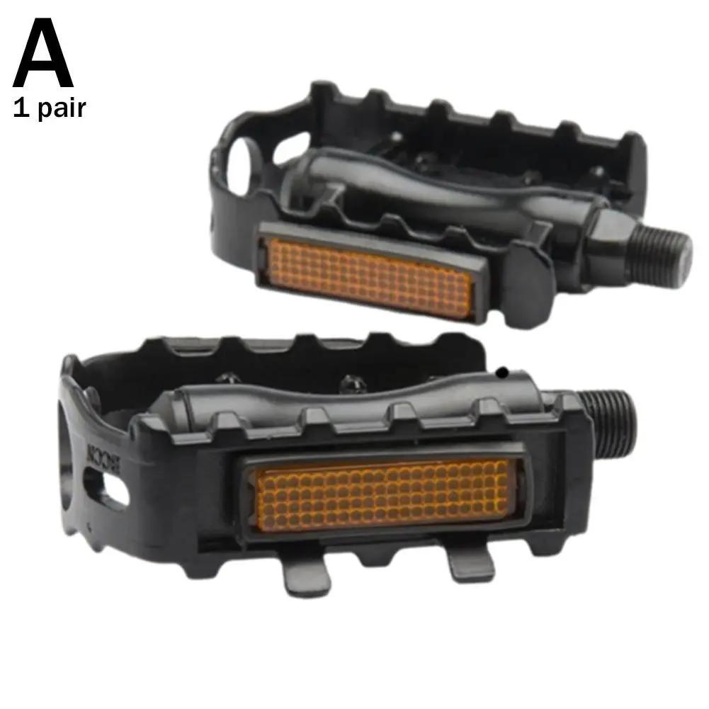 1 Pair MTB Road Mountain Bike Aluminum Alloy Anti-slip Cycling Bicycle Bicycle Accessories Parts Pedals Replacement C0Q6