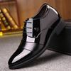 Men's Hollowed Out Inner Height Increase of 6CM Men's Shoes Business Formal Wear Breathable Wedding Groom's Leather Shoes