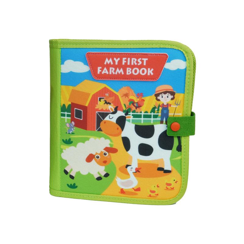 Książeczka z filcu dla dzieci Farma Story Wczesna edukacja Oświecenie Książka do nauki
