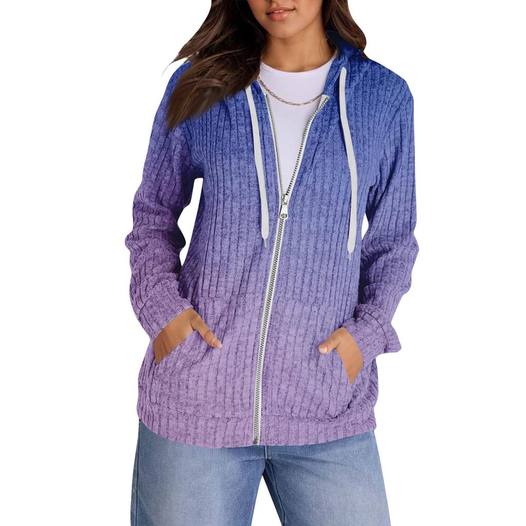 Mikiny pro ženy Trendy topy Ležérní Podzimní Móda Mikina s dlouhým rukávem S kapsami Svetr Lehký
