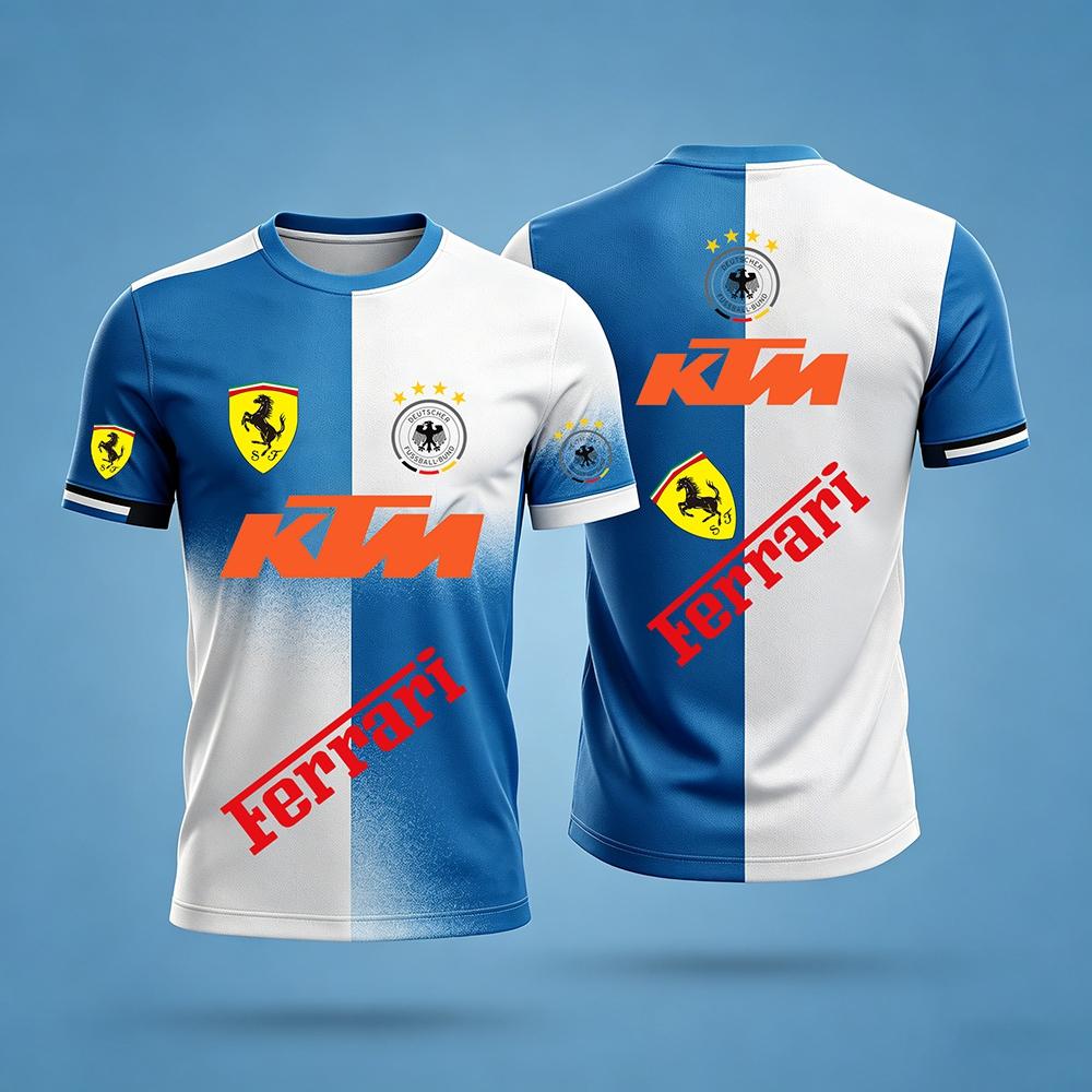 KTM 2026 Men's Football Jersey Quick Dry Breathable Sports T-Shirt