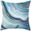 Blue Marble Printed Pillow Abstract Home Sofa Car Pillow Head Cushion