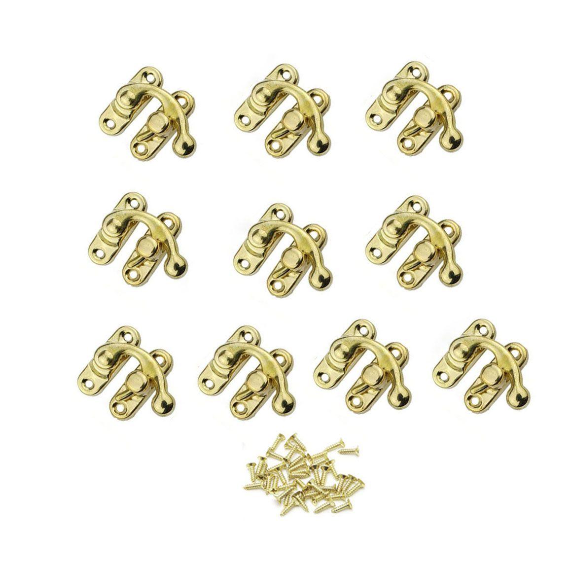 

Деревянный Замок для Коробки DIY Фурнитура Чемоданы Подарочная Коробка Защелка Скрытая Пряжка Накидные Петли Замок Крючок Роговой Замок S-yellow-right hook