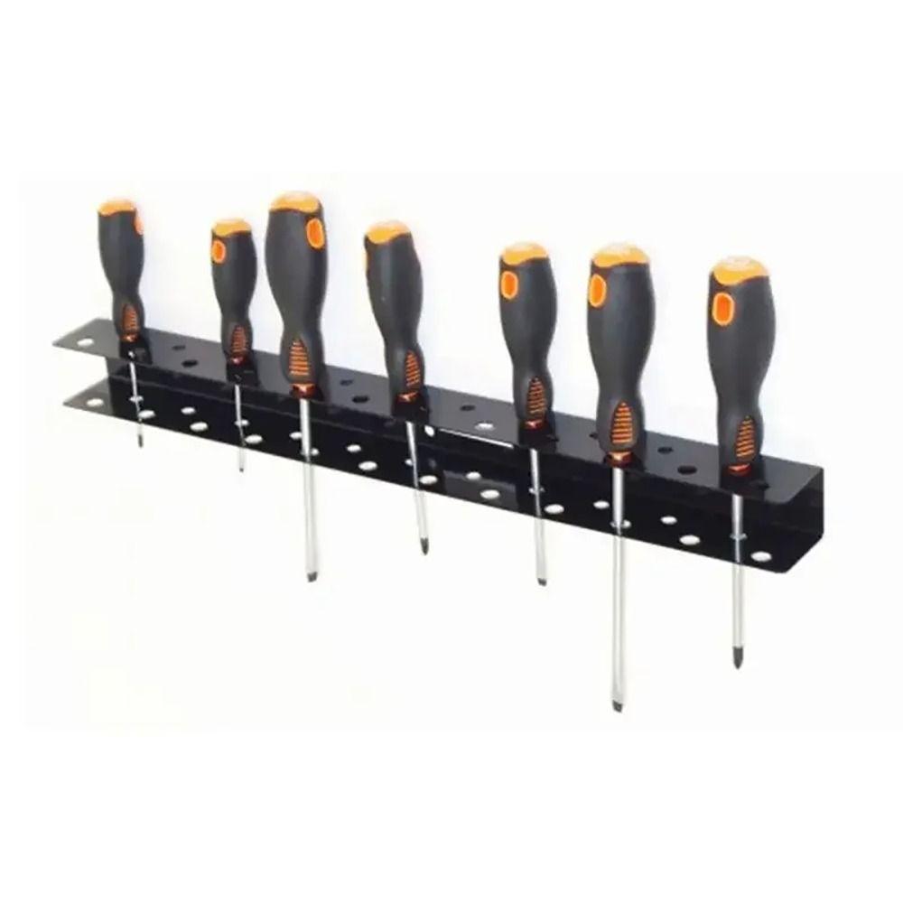 1Pcs Wall Mount Screwdriver Storage Rack Heavy Duty Pliers Organizer Holder  Hardware Tool Organizer