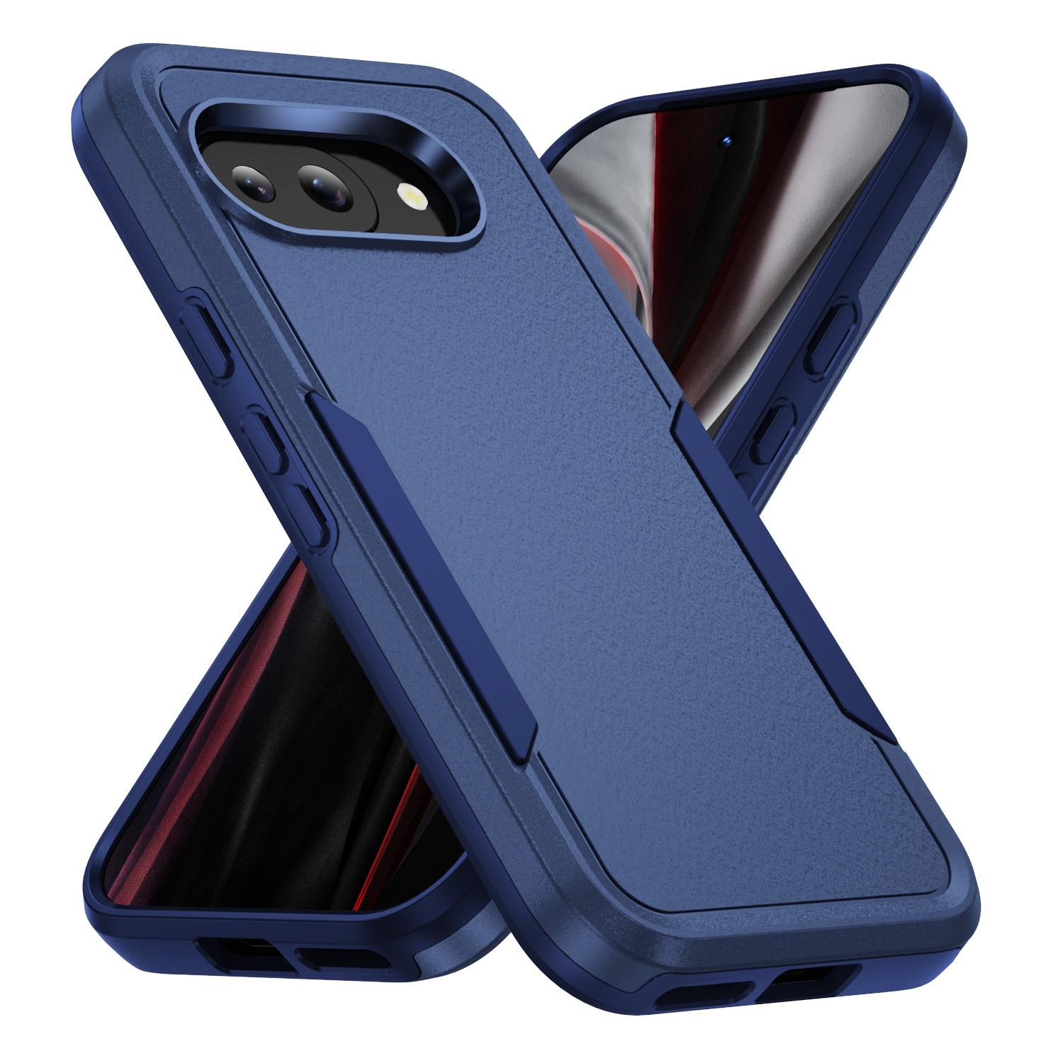

For Pixel 9A Protective Phone Case Shockproof Case Dual Layer Hard Cover for Google Pixel 9A With Screen Protector PC TPU&Case & Screen Protector