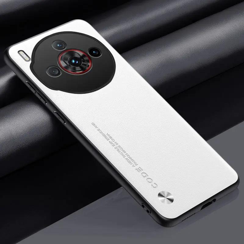 Do etui ZTE Nubia Z60s Pro Zwykła skóra PU Silikon TPU Miękka ochrona krawędzi Pokrowiec do Nubia Z60 S Pro Z60SPro Odporny na wstrząsy twardy zderzak