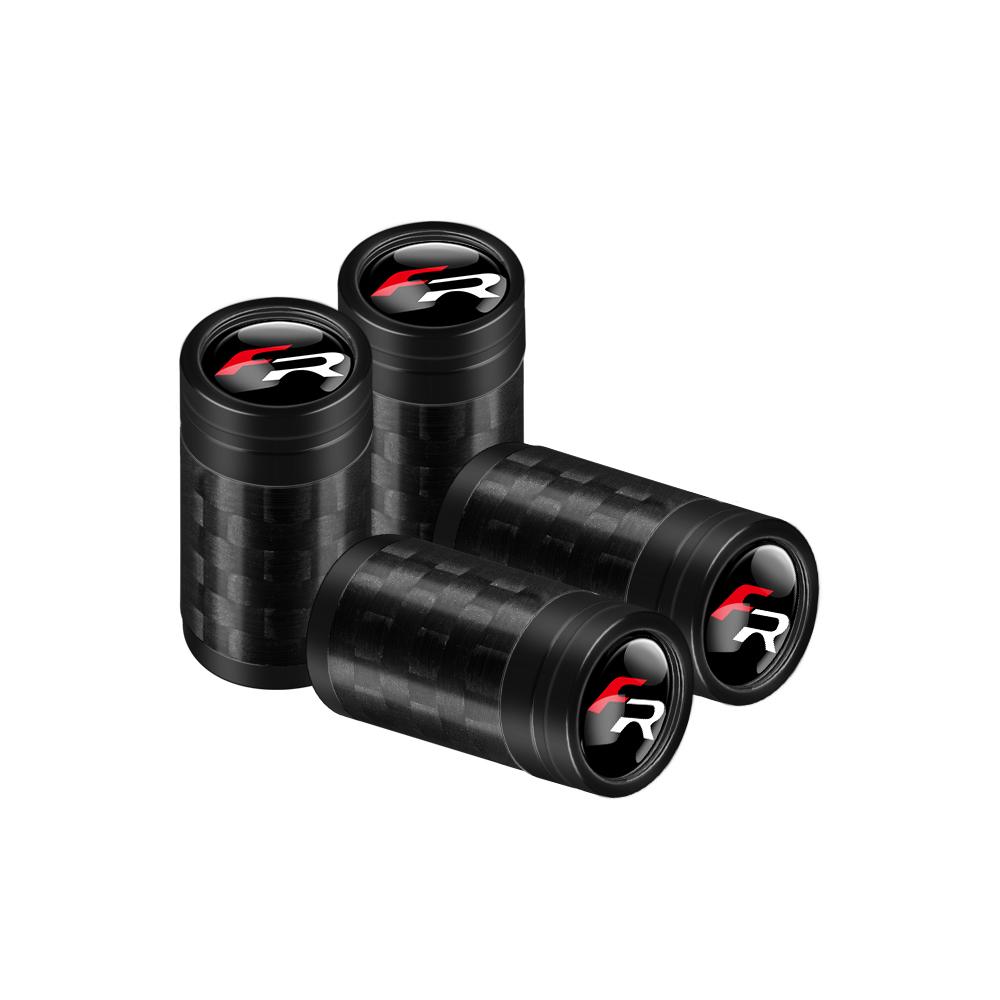 4Pcs Car Accessories Wheel Tire Valve Caps Stem Cover Badge For Seat Ateca Formentor Cupra Ateca Ibiza Leon FR Cordoba E-Racer uio321