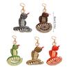 Handmade Lovely Snake Plush Keychain Charm Pendant Craft with Sturdy PP Cotton for Soft and Comfortable Feel Use