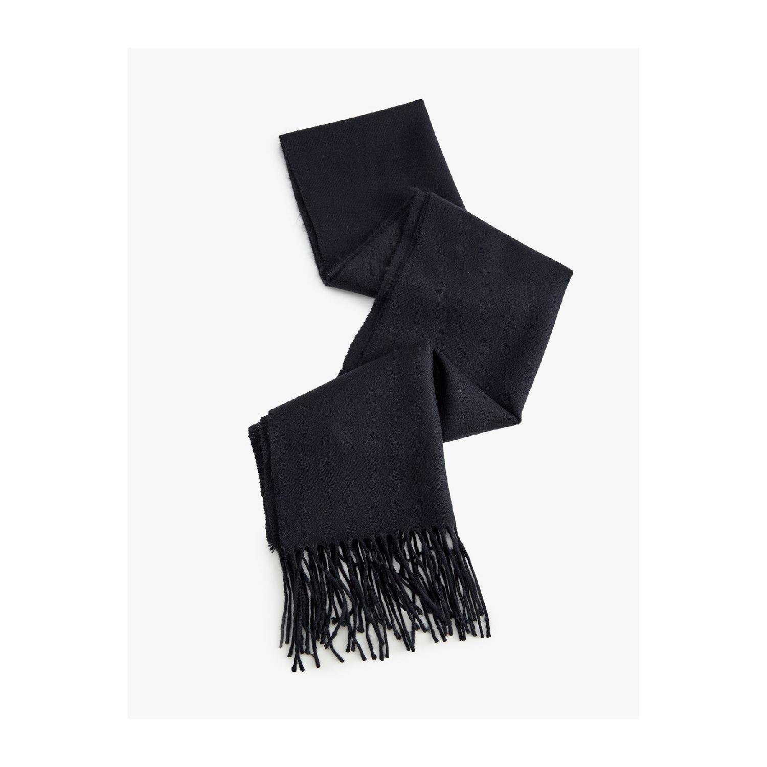

Basic Scarf Long Tassel Detailed тёмно-синий