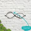Infinity Metal Wall Art Love Gift Wedding Anniversary Sculpture