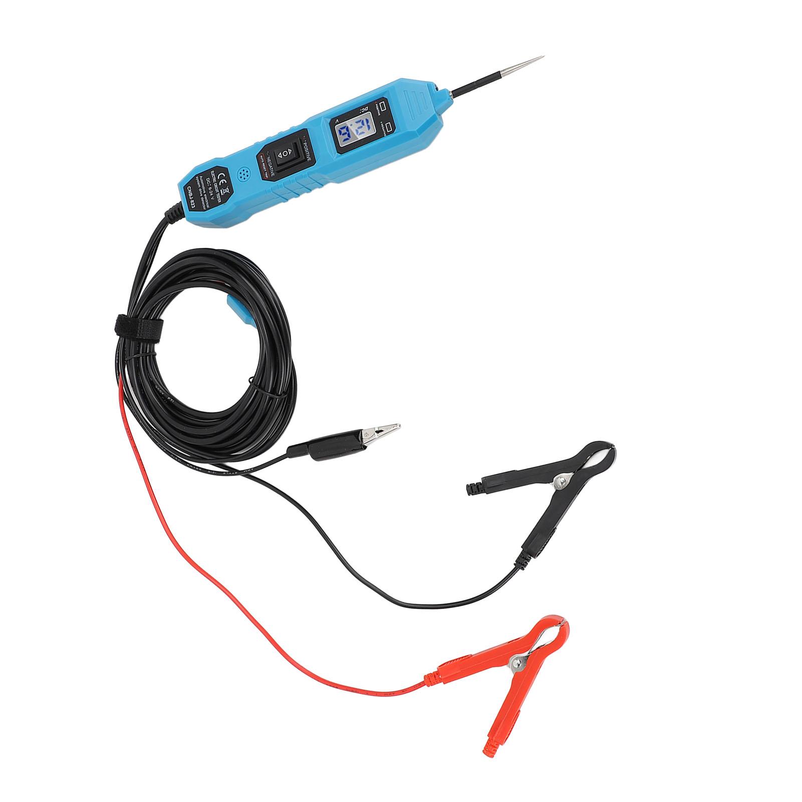 

DC 6‑24V Power Circuit Probe Tester Multifunction Automotive Circuit Tester Diagnostic Tool with Front Light for Car