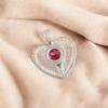 Pink Rubellite Gemstone 925 Sterling Silver Jewelry Handmade Pendant1.4" For Her CP-15-5