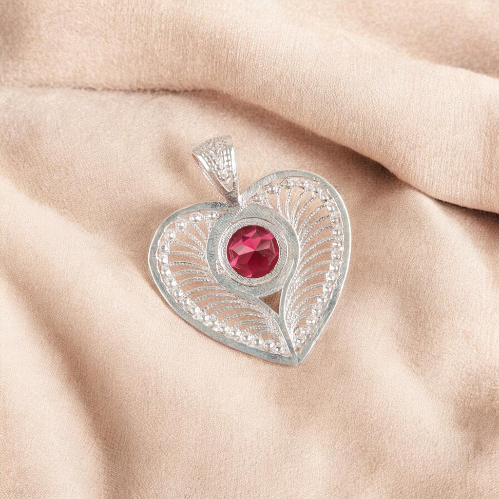 Pinker Rubellit Edelstein 925 Sterlingsilber Schmuck Handgefertigter Anhänger 1,4" Für Sie CP-15-5