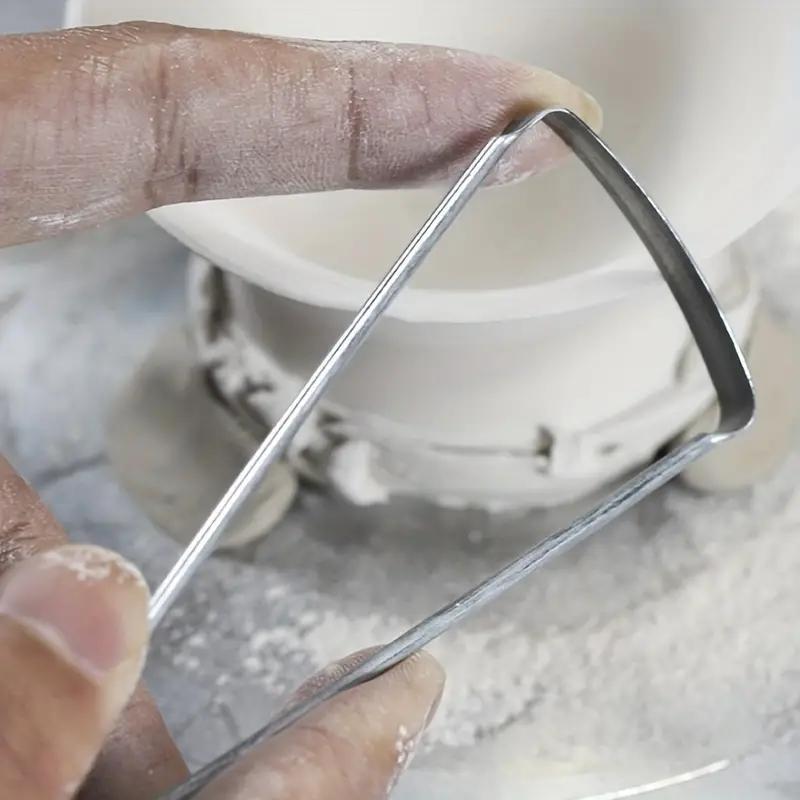 

Набор инструментов для лепки и гончарного дела из нержавеющей стали - Включает в себя нож для обрезки, скребок, рубанок и вилку Формы для керамической глины - Для начинающих и