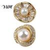Decorative Clothing Pins Faux Pearl Magnetic Button Pin, No Sew Safety Anti Exposure Buttons for Scarf Shirts Sweater, Reusable Brooch Damage