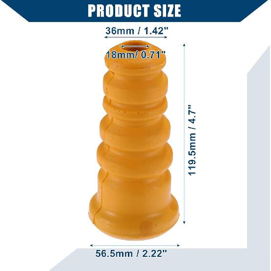 No.4M515K570AA Suspension Strut Bumper Bump Stop for Mazda 3 2004-2012 for Mazda 5 2007-2012 / Rear Rubber Jounce Bumper Buffer/Durable / 2 Pcs