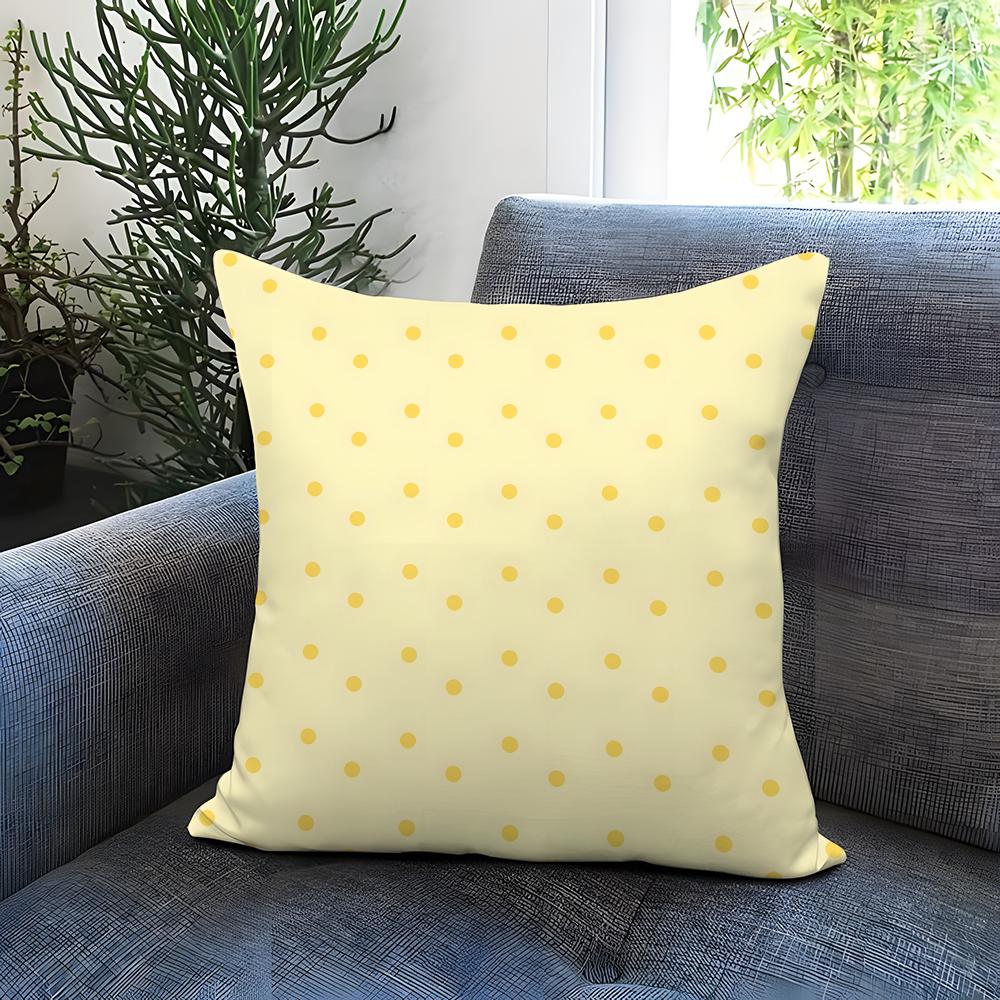 Dot pattern Cushion Cover Comfortable Reversible Pillow Cover Ideal for Car Sofa Bedroom  Beyond