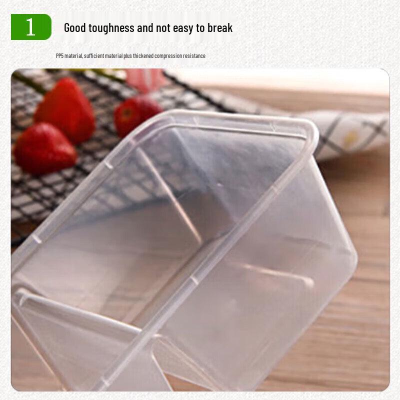 Disposable 6-Compartment Rectangular Food Container (150 Sets)