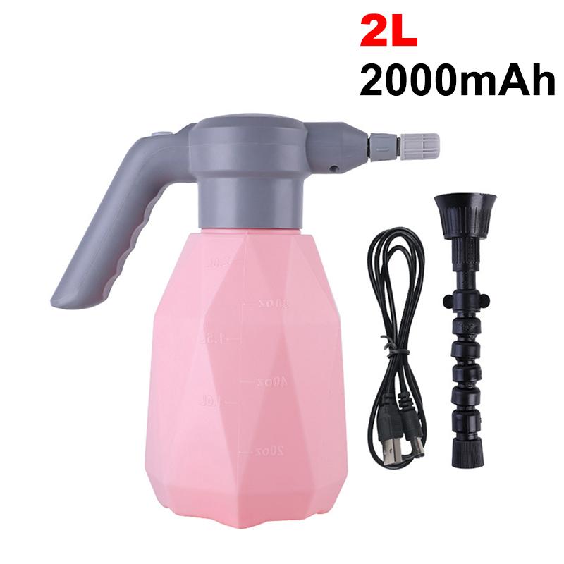 1L/2L Cordless Electric Garden Sprayer Watering Can 2000mA USB Rechargable Automatic Atomizer Plant Mister Spray Bottle