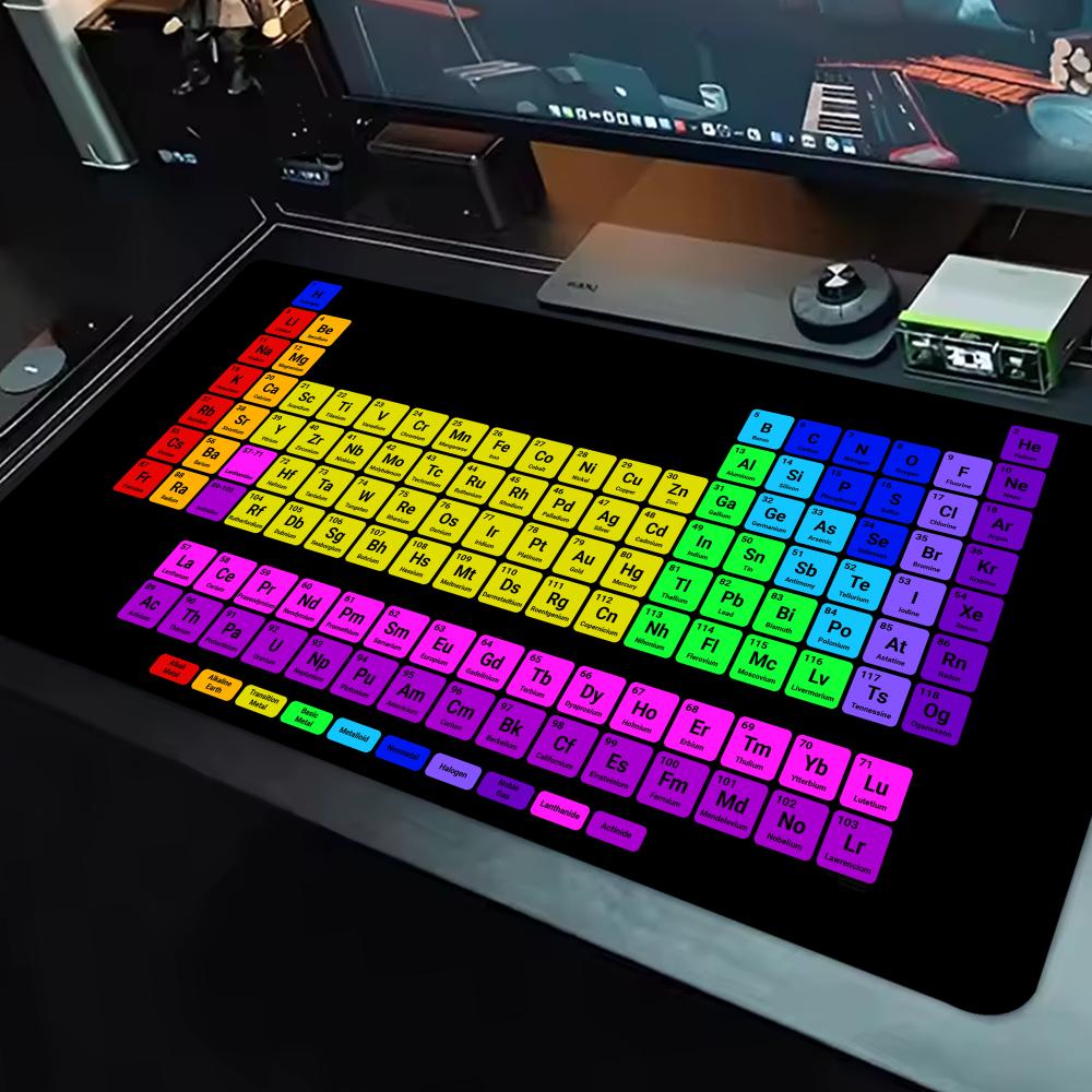 

Gaming Mausepad 1000x500 Large Periodic Table of Chemical Elem Mouse Pad xxl Anti-slip Mousepad Gaming Keyboard Desk Pad Mat PC 800x400x2mm