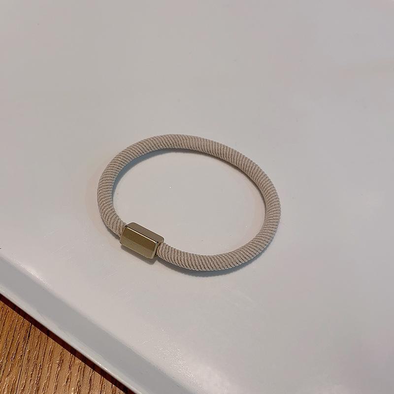 High Elastic Korean Hair Band for Students - Durable, Non-Damaging Rubber Ponytail Holder