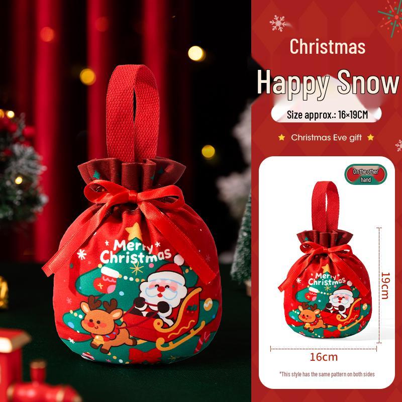 Christmas Eve Apple Gift Box: Candy & Small Gift Bag for Kids & Holiday Decor