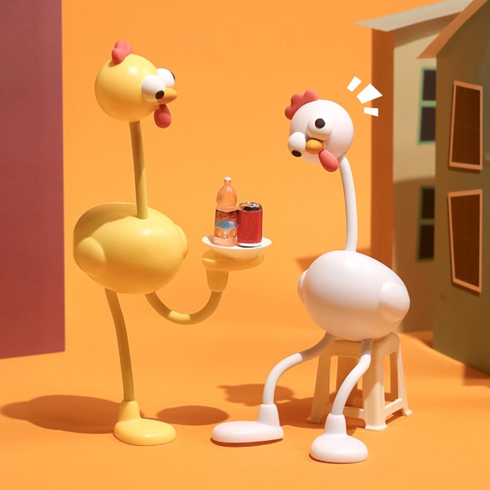 Multi-Functional Rooster Night Light USB Charging Bedside Lamp Dormitory Table Lamp High Aesthetic Children's Bedroom Sleep Aid