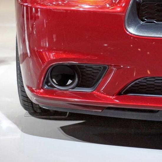 Smoked Black Front Fog Light Lamp Cover Trim For Dodge Charger 11-14 Accessories