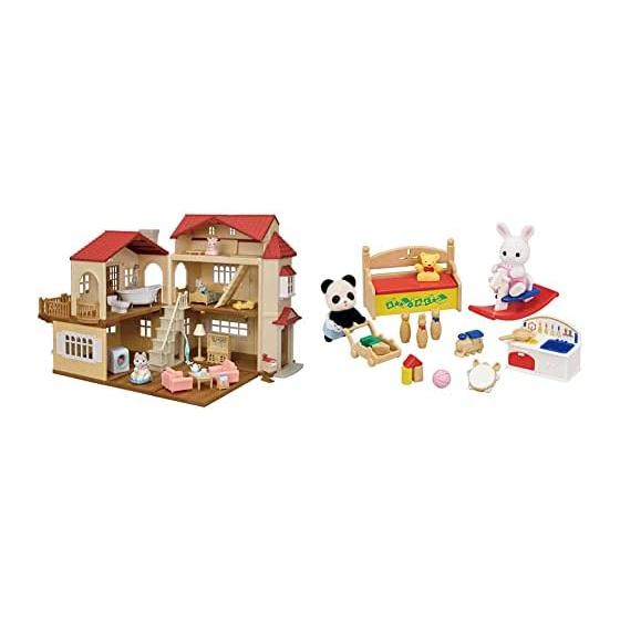 [Эксклюзивно для Amazon.co.jp] Sylvanian Families Дом Большой дом с красной крышей Делюкс Набор -Чердак - это секретная комната- 22-RZ+Sylvanian Families
