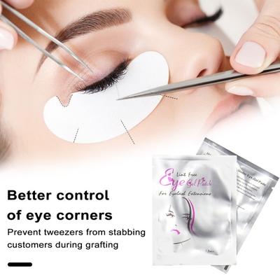 50 Pairs Soft Non-woven Fabric Under Eye Gel Patch for Grafting False Eyelashes Ultra-thin Eye Patch Mat for Eyelash Extension Clean & Sanitary